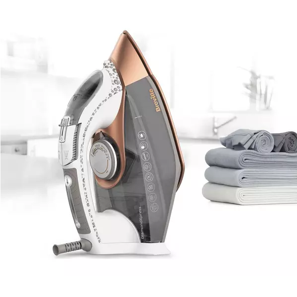 Breville VIN401 DiamondXpress Steam Iron, 3100 W, 200G Steam Shot, Water Tank