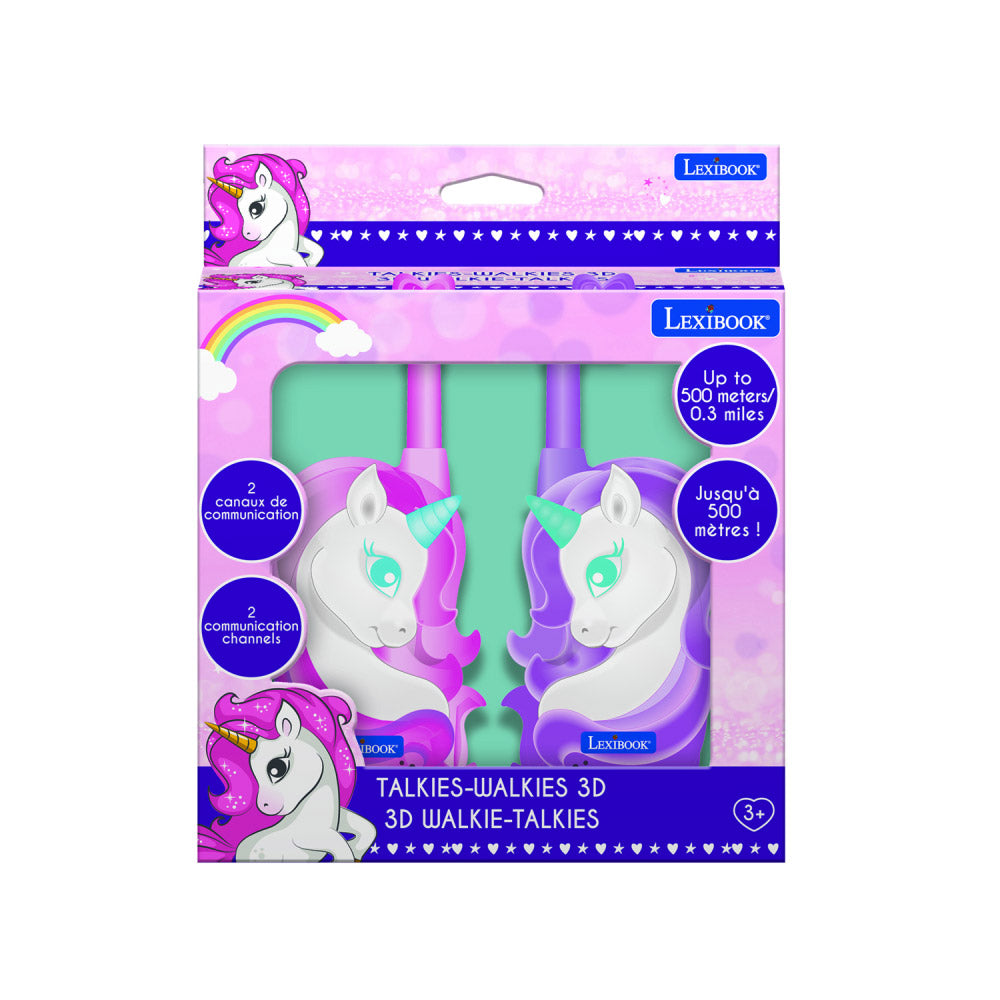 Lexibook TW18UNI 3D Unicorn Walkie-Talkies 500M