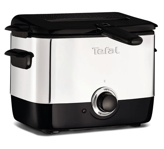 Tefal FF220040 Mini Deep Fryer, (2 Portions), 0.6 Kg Capacity, 1000 W, Stainless Steel
