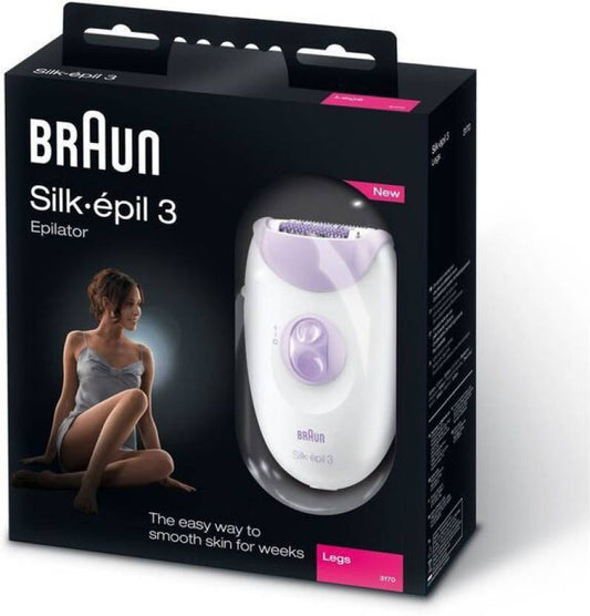 Braun Silk-epil 3 3-170 Epilator Corded Epilator with 1 Extra, Purple