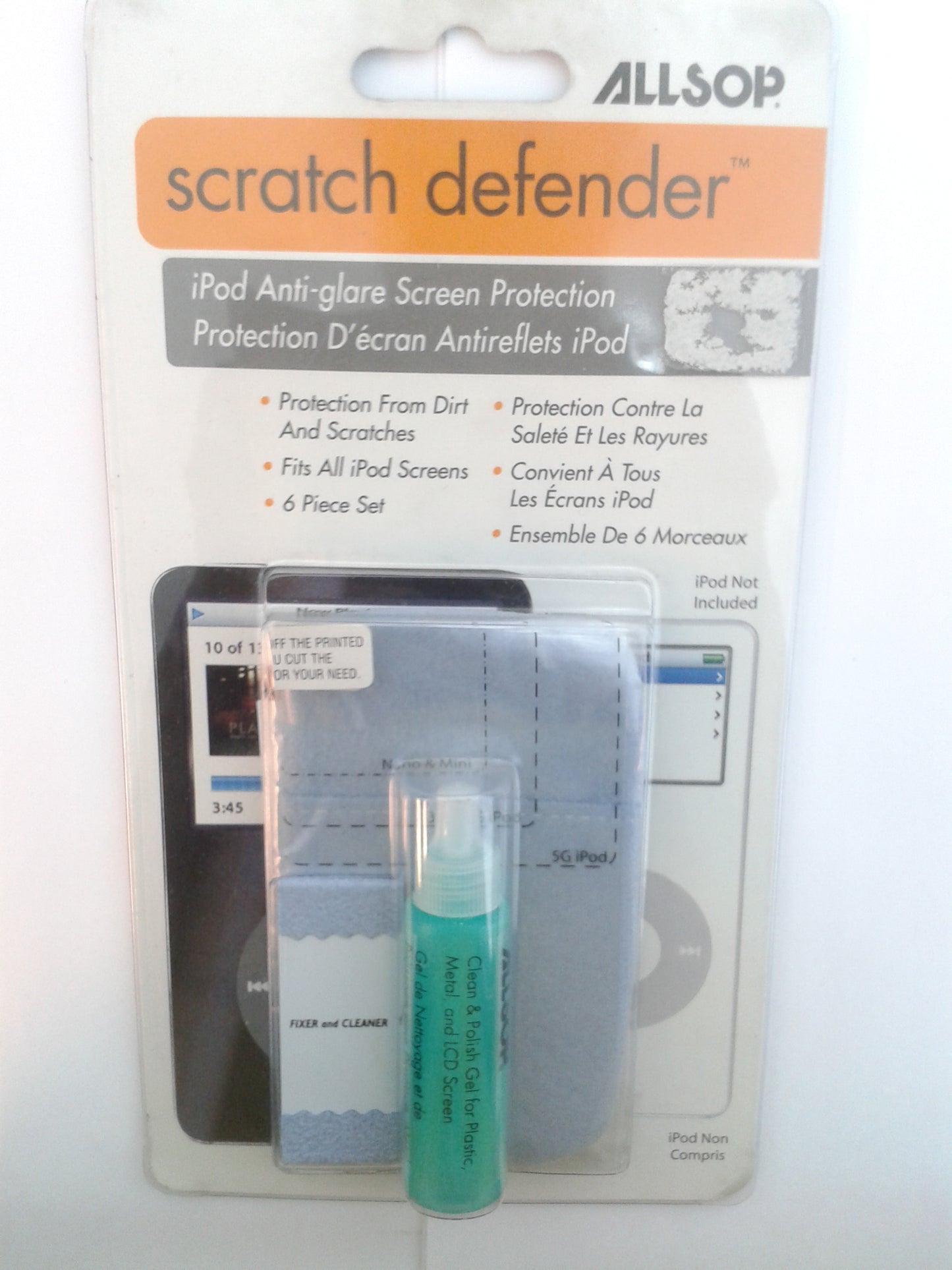 Allsop 06090 iPod Anti-Glare Screen Protection for All iPod Screens