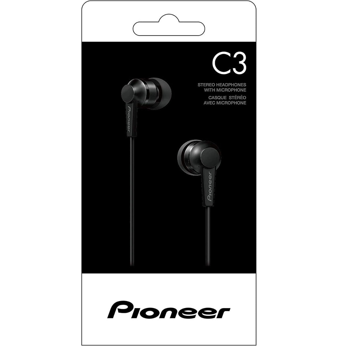 Pioneer SE-C3T-B Black In-Ear Headphones