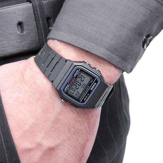 Casio F-91W-1YER Casual Digital Watch with Black Resin Strap