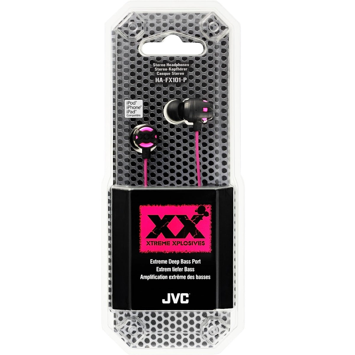 JVC HAFX101-P Pink Xx Headphones