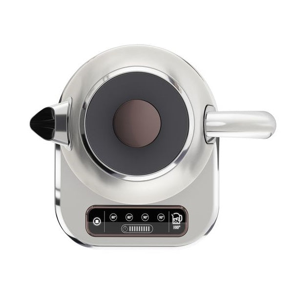 Breville Temperature Select Electric Kettle | 1.7 L | 3kW Fast Boil | Smart Digital Controls | Brushed Nickel I Silver/Grey