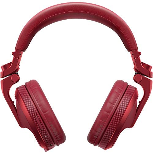 Pioneer DJ HDJ-X5BT-R Bluetooth Over-Ear DJ Headphones - Metallic Red