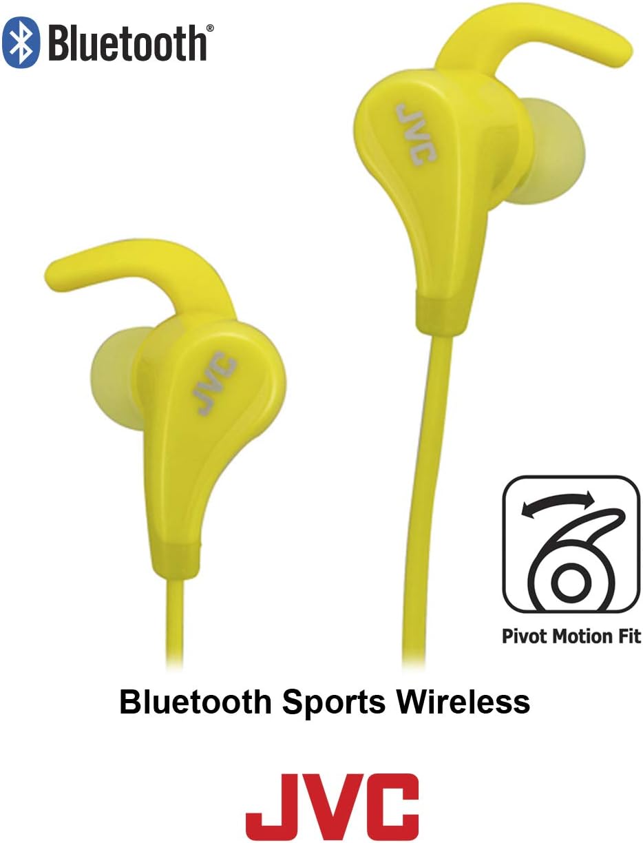 JVC HA-ET50BT Yellow Wireless Headphones