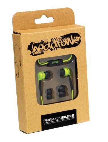 Headfunk HFE243 GREEN Wrap-Around Freakin Earbuds