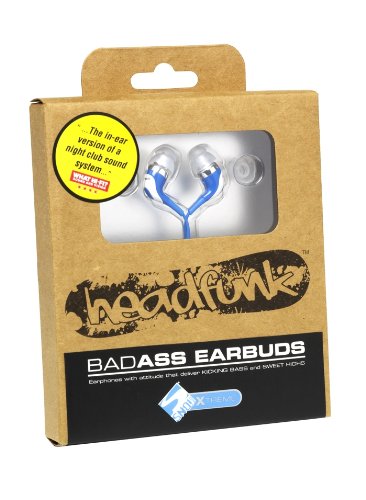 HEADFUNK HFE343L BLUE Badass Earbuds - Sno! Zone Extreme Earphones
