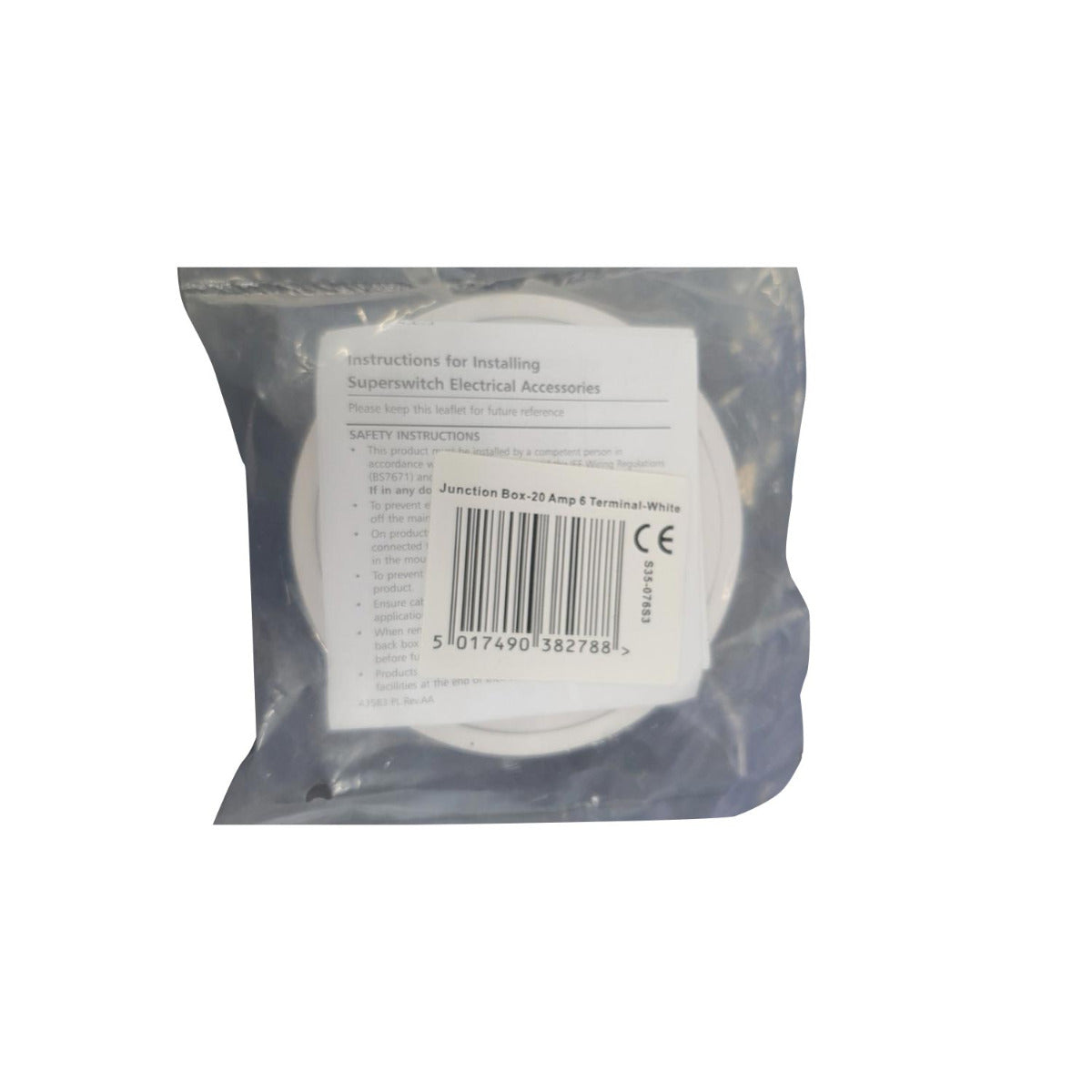 Superswitch S35-076 Junction Box - 20Amp 6 Terminal Pack of 25