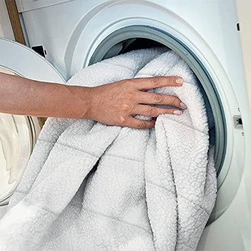 Dreamland Intelliheat+ fast heat Scandi Full Bed size Sherpa Underblanket | Single size electric blanket 190 x 90cm | elasticated straps | 1 control, 6 temperature settings