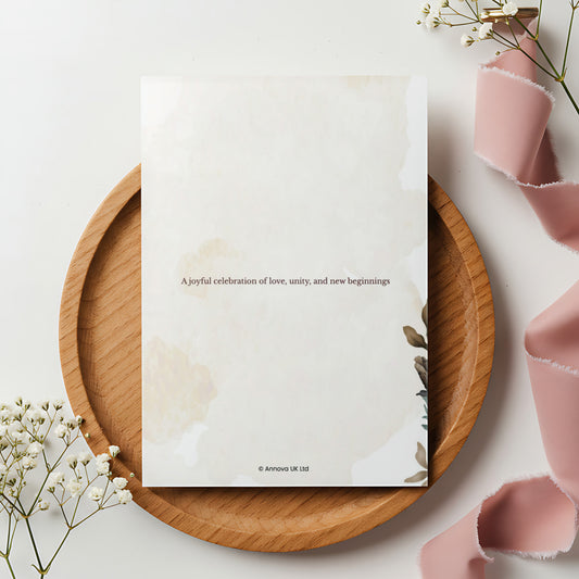 Editable Wedding Invitation Digital Card | John & Mae Young Canva Template
