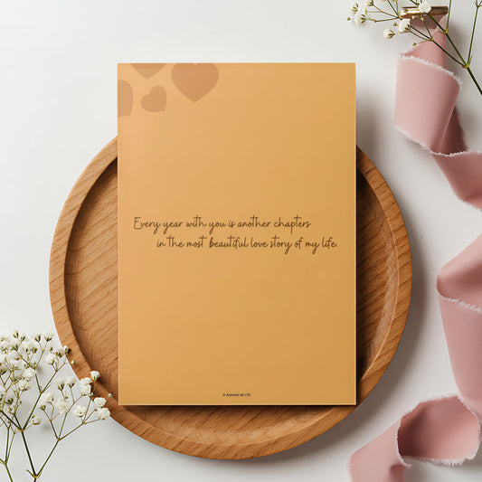 Happy Anniversary to My Husband Digital Card | Floral Canva Template
