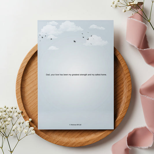Digital Card Happy Fathers Day - Father, Son & Daughter