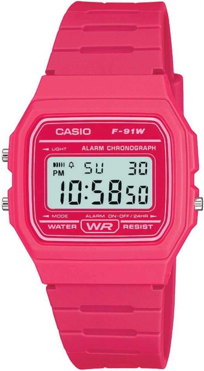 Casio F-91W-1DG Digital Watch with Black Strap