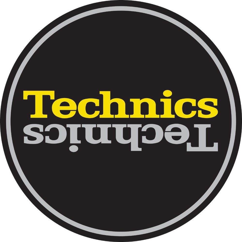Technics Slipmat 60659 Duplex 4 Silver Y Mirror on Black