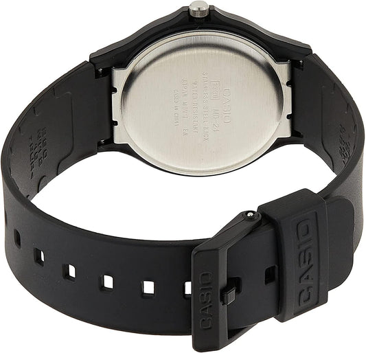 Casio MQ-24-7BLL Mens Watch with White Dial Strap