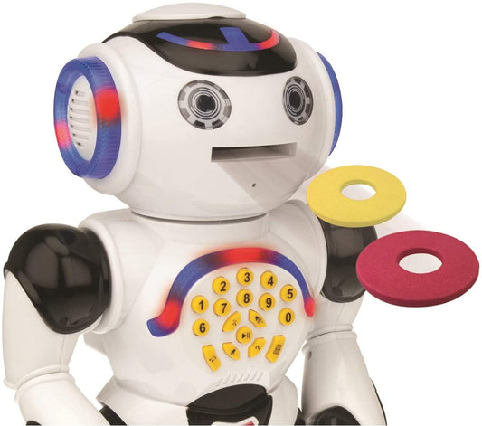 Lexibook Powerman Remote Control Interactive Remote Control Toy , Educational Robot Toy, ROB50EN, White and Black
