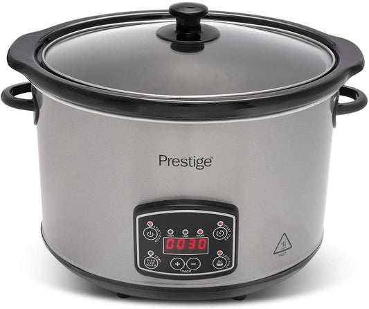 Prestige 48120 SILVER 5.6 Litre Slow Cooker