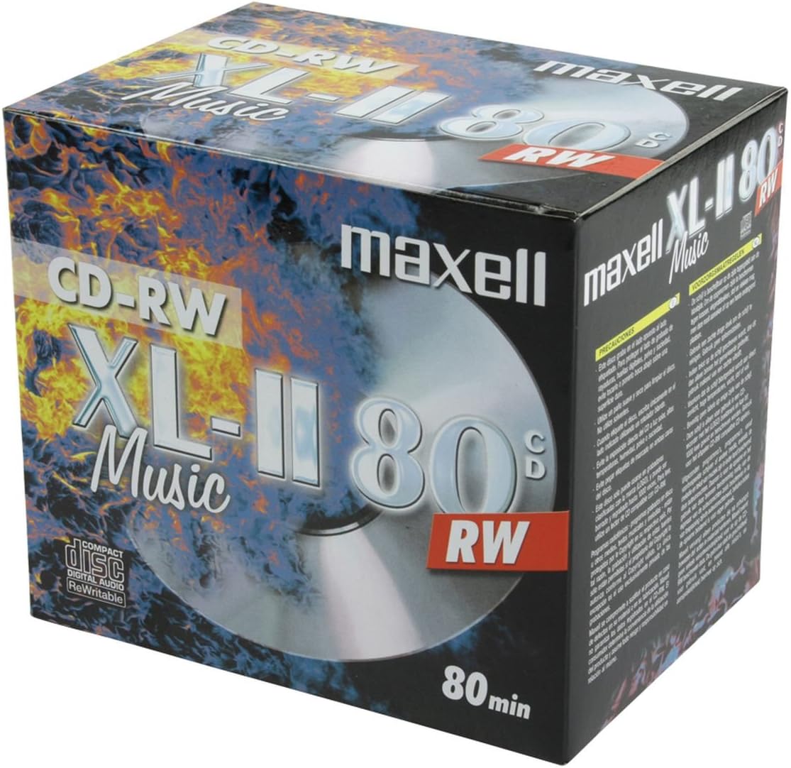 Maxell CD-RW XL II80 Audio Pack of 10