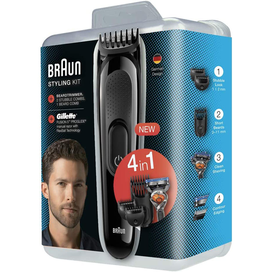 Braun SK3000 4-In-1 Styling Kit with Gillette Razor