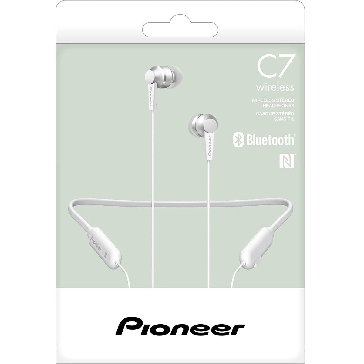 Pioneer SE-C7BTW WHITE In-Ear Bluetooth and Mic Headphone