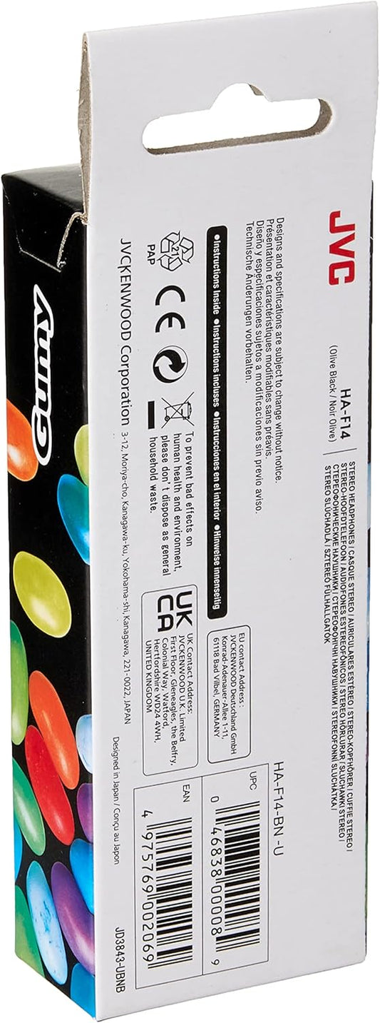 JVC HA-F14-BN-U Black In-Ear Headphones