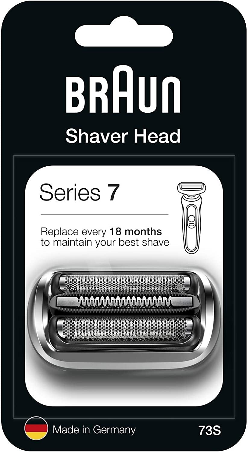 Braun Series 7 73S Electric Shaver Head Replacement - Silver - Compatible with Series 7 Shavers