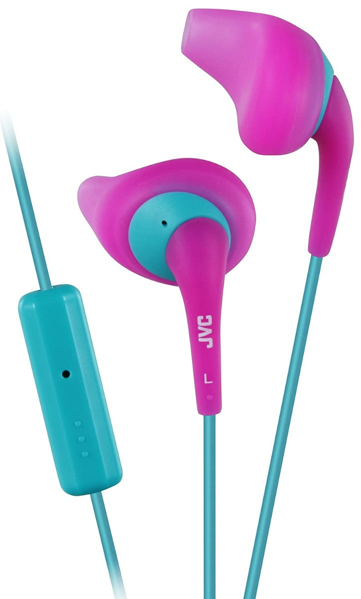 JVC HA-ENR15 Sport Nozzle In-Ear Headphone - Pink - HAENR15P