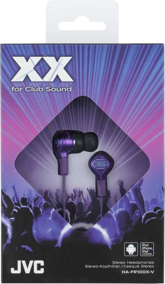 JVC HA-FR100X-VE Violet In-Ear Headphones