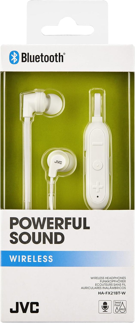 JVC HA-FX21BT White Wireless In-Ear Headphones