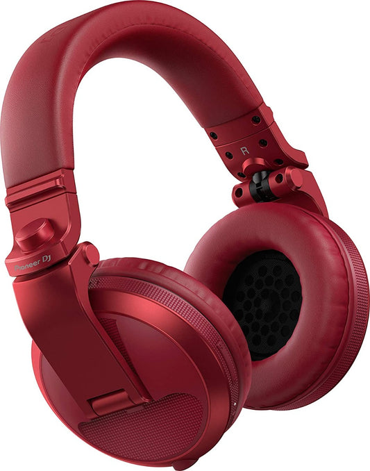 Pioneer DJ HDJ-X5BT-R Bluetooth Over-Ear DJ Headphones - Metallic Red