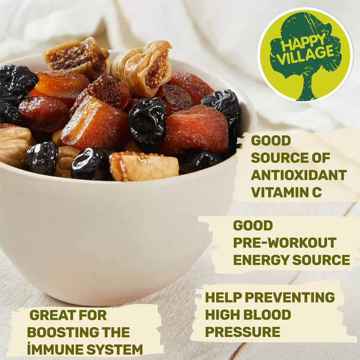 Happy Village Organic Soft&Dried Fruit Medley