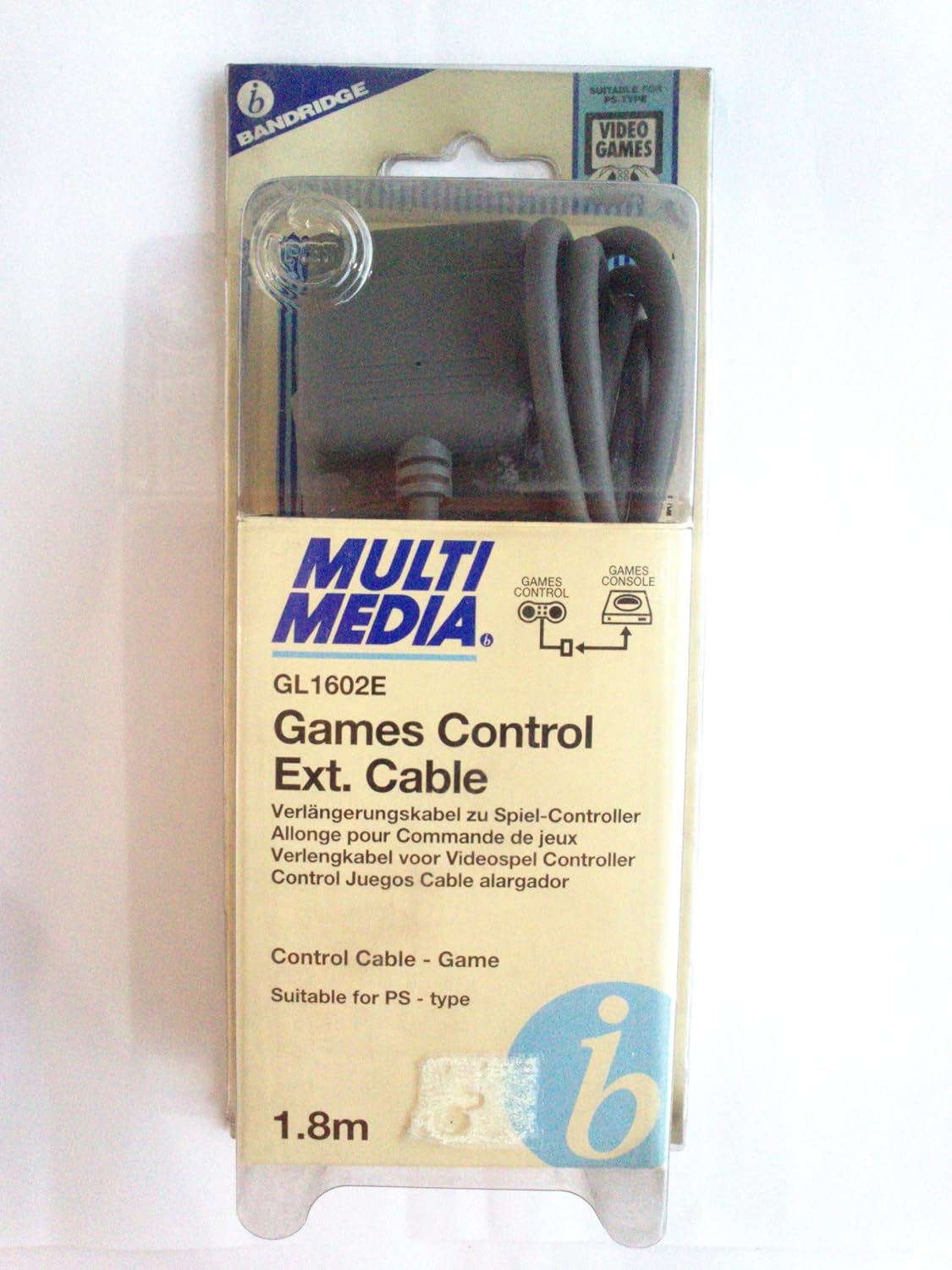 Bandridge GL1602E Games Control Ext Cable 1.8m