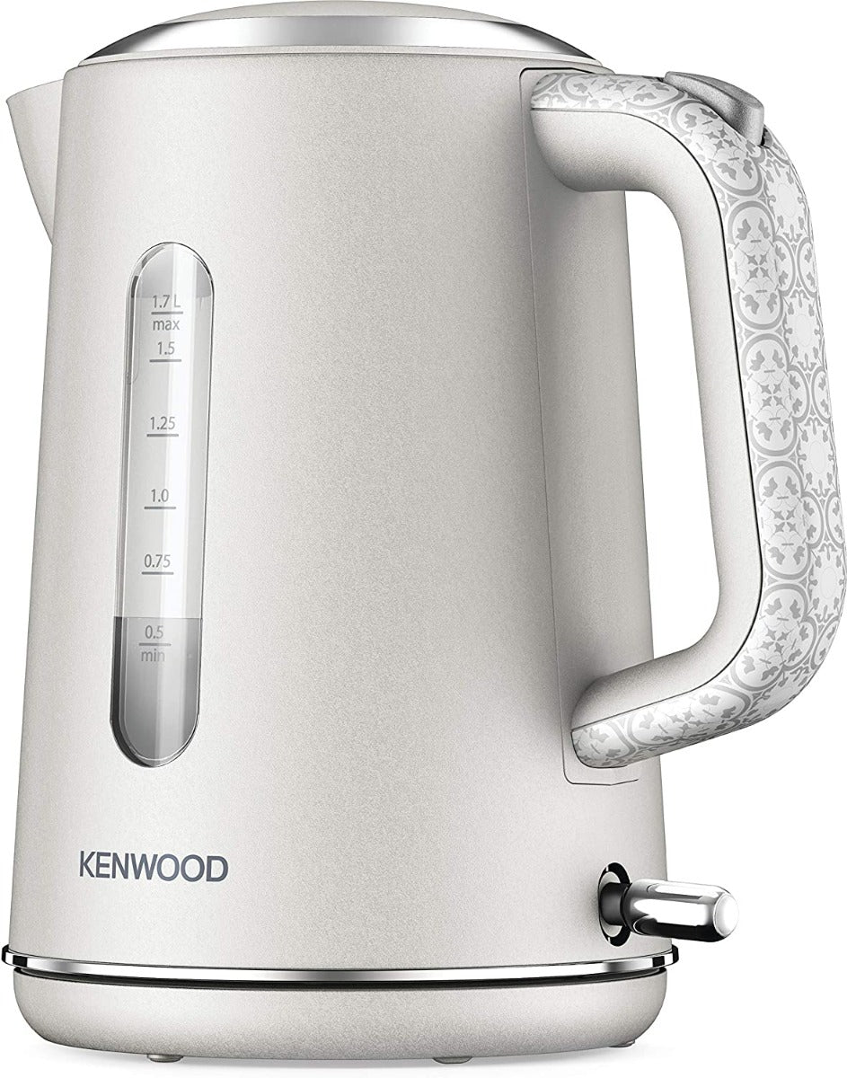 Kenwood ZJP05.A0CR Abbey Cream Design Kettle, 1.7L With Flip Load - Stone - White