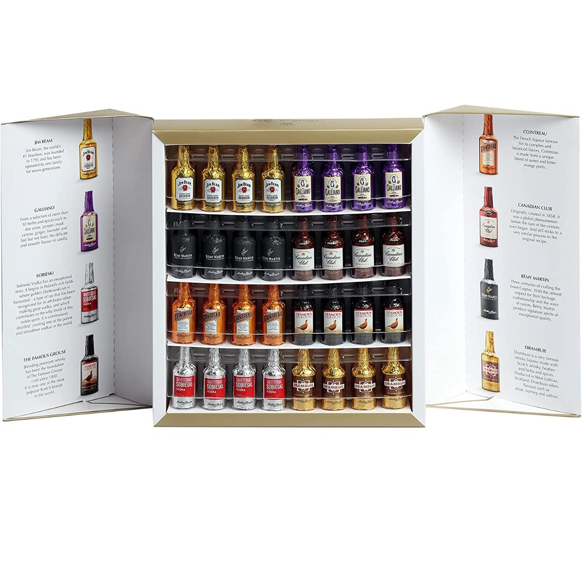 Anthon Berg - Chocolate Liqueurs - Famous Liqueur Brands - 64 bottles 1 Kg - With a Delicious Liquid Filling