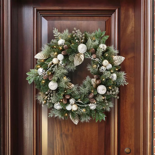 CG Hunter 30 Inch Christmas Wreath Green