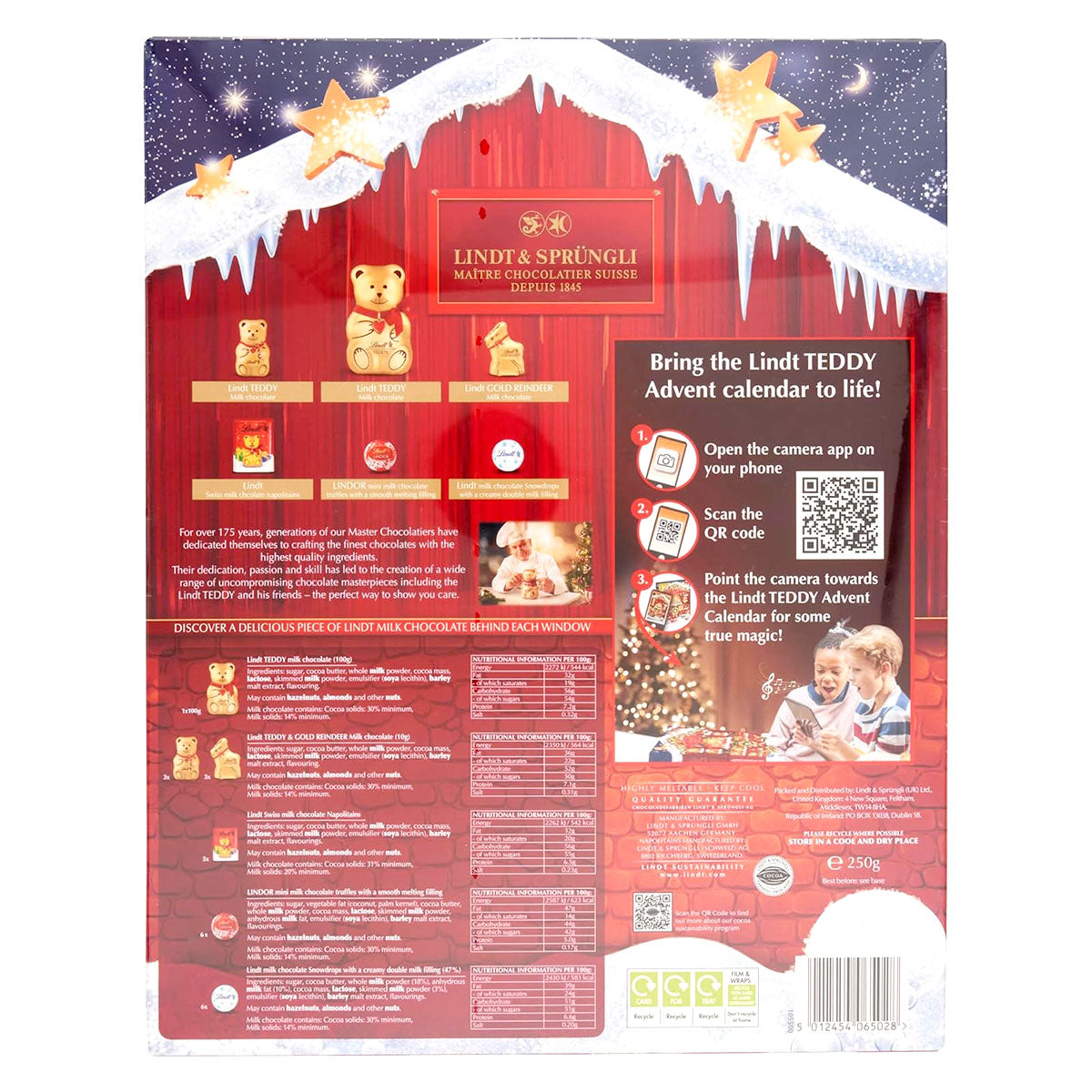Lindt Teddy Advent AR 250g