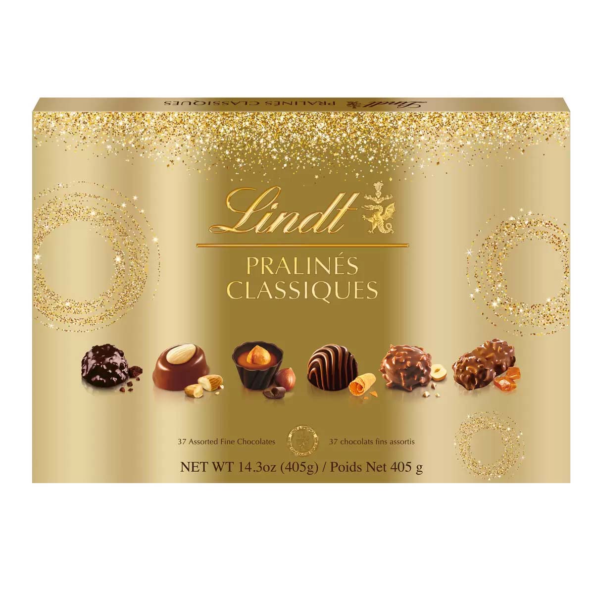 Lindt and Sprungli Pralines Classiques 405g product pack