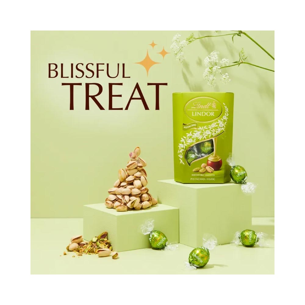 Lindt Lindor Pistachio Milk Chocolate Truffles 200g