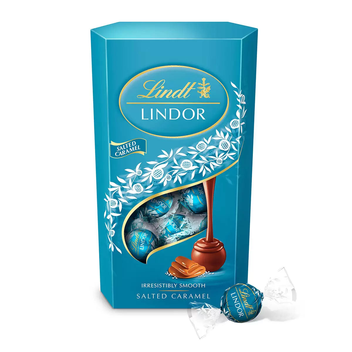Lindt Lindor Salted Caramel 600g product pack