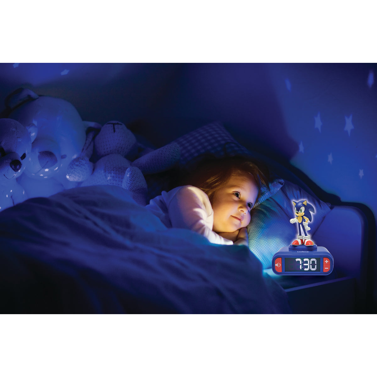 Lexibook 3D Sonic Night Light Alarm Clock