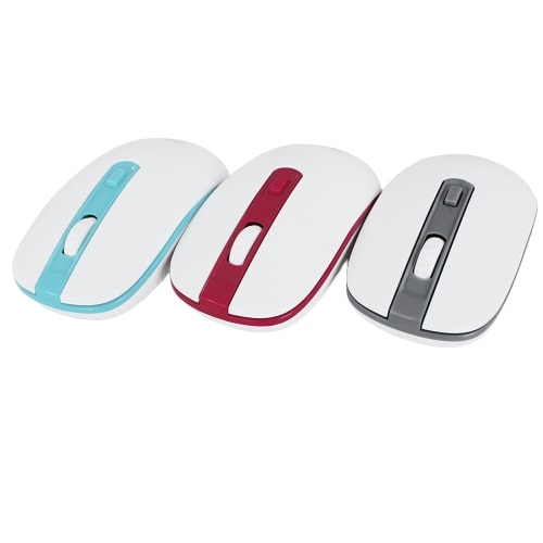 Approx APPWMVWG Wireless Mouse 1600 dpi Plug and play White/Grey