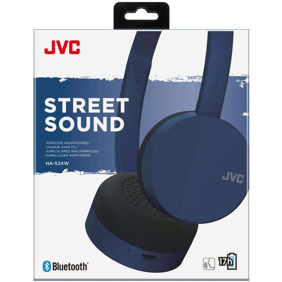 JVC HA-S24W-A-U BLUE Light Foldable Wireless Bluetooth Headphones