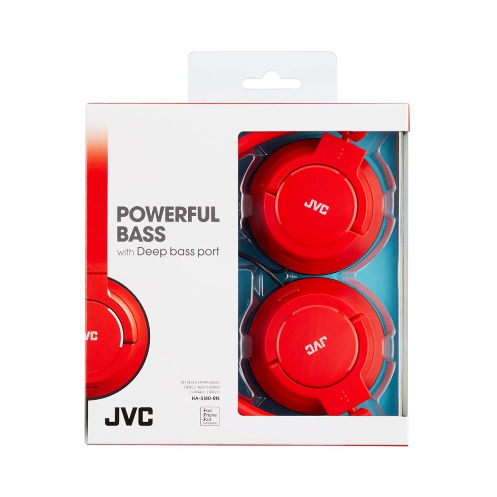 JVC HAS180RN RED Headphones