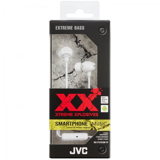 JVC HAFX103MW WHITE Xtreme Xplosives In-Ear Headphones Original High Quality / New Brand
