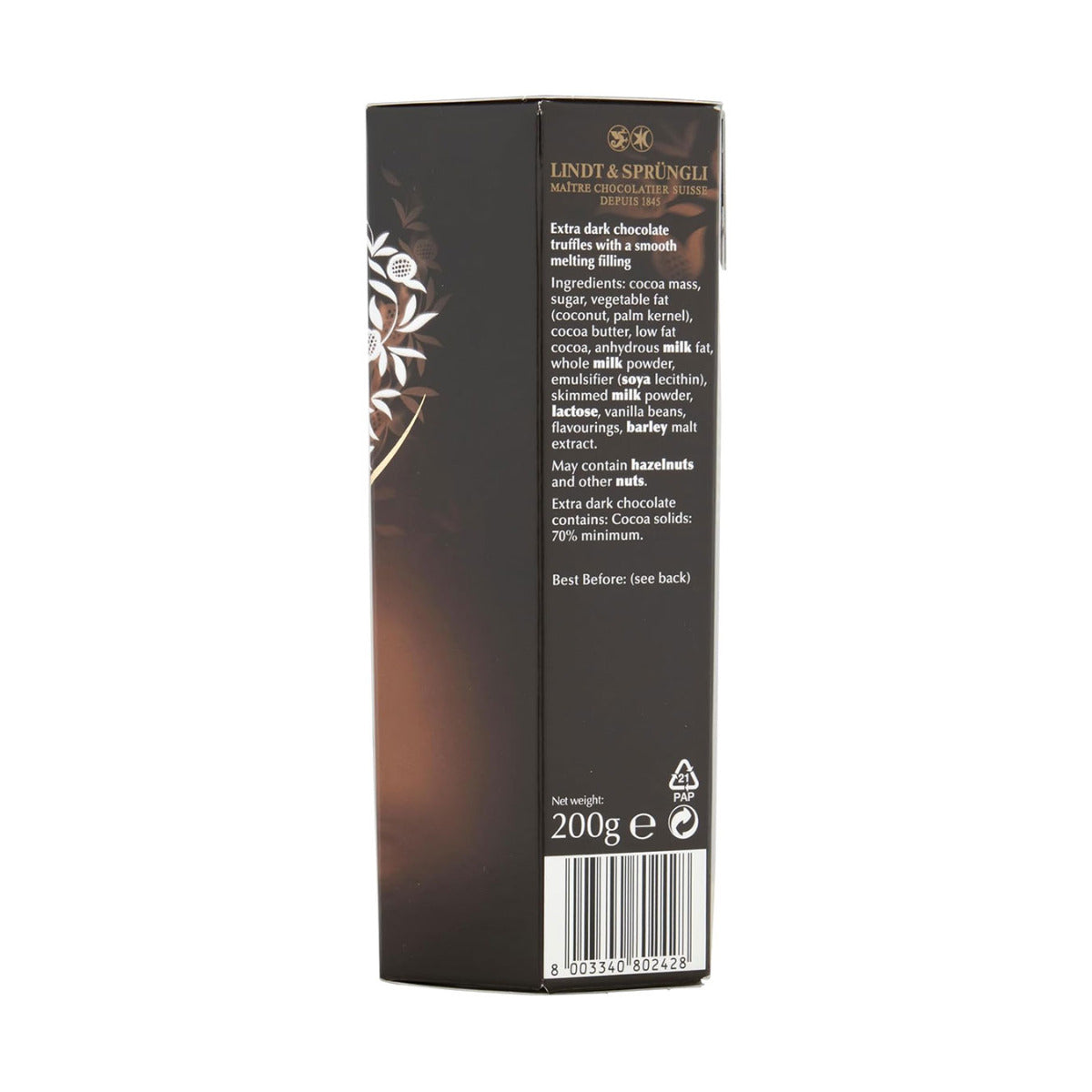 Lindt Lindor Dark 70% Chocolate Truffles 200g