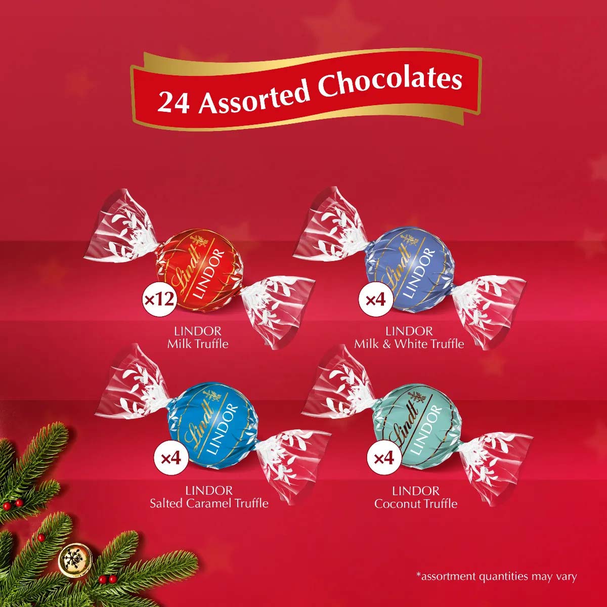 Lindt Lindor Silver Advent Calendar 297G