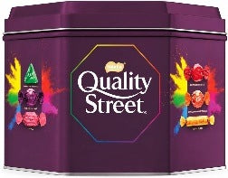 Nestlé Quality Street Assorted Chocolates 1.936kg Tub - product packaging and appearance