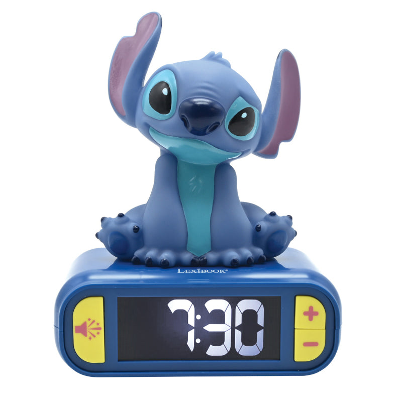 Lexibook 3D Disney Stitch Children's Clock with Night Light model 3D